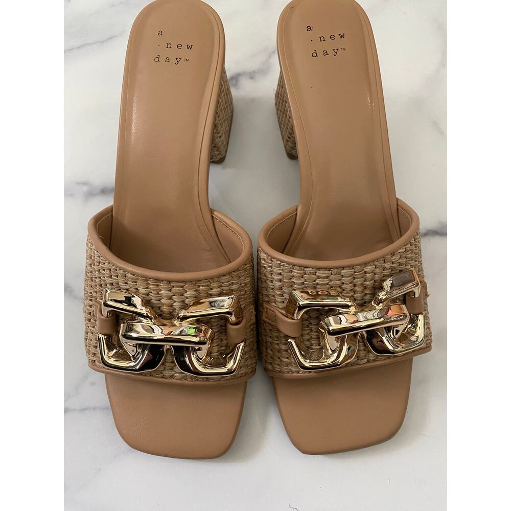 A New Day Fauna Woven Heel Mule Size 8 - Picture 3 of 6